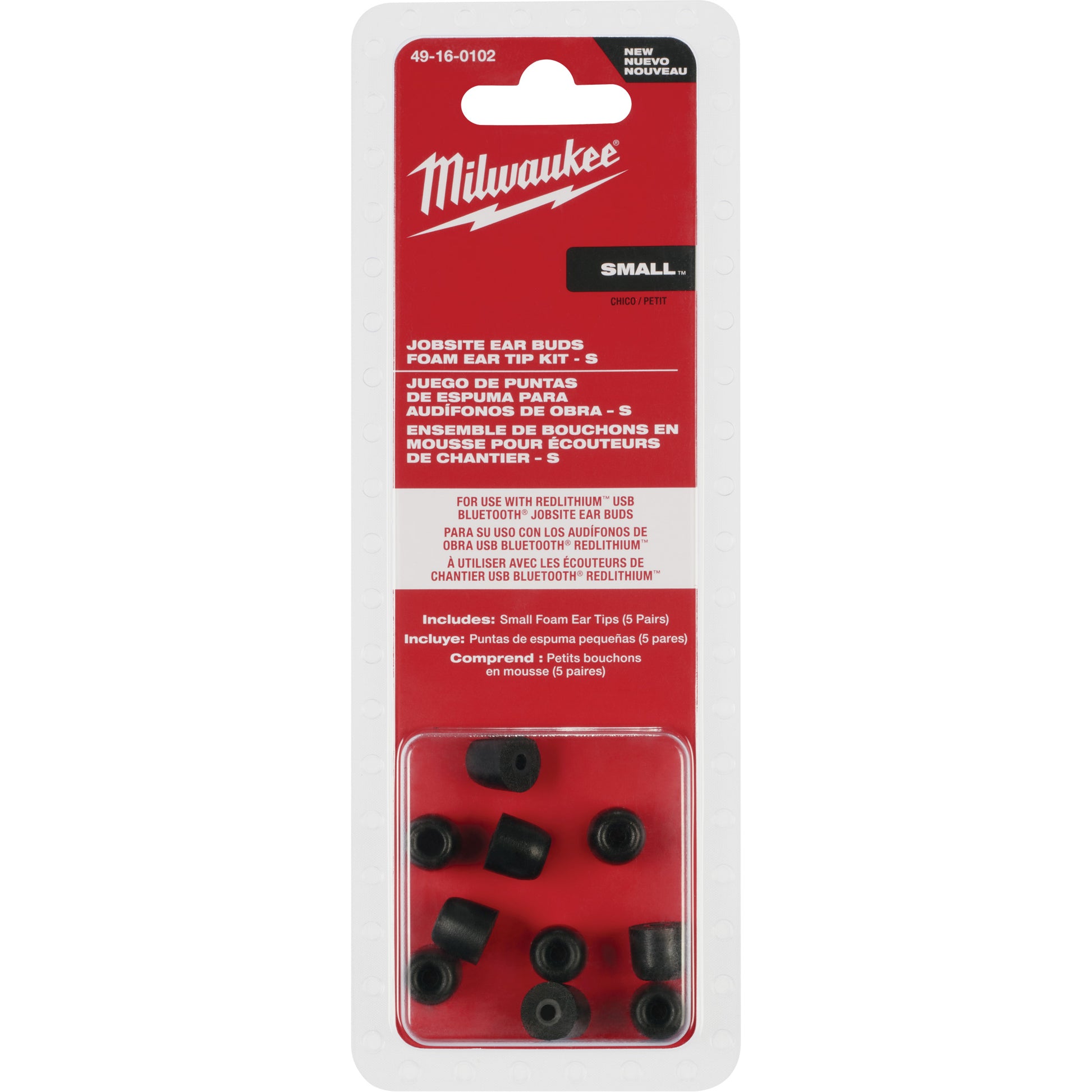 Milwaukee Small Jobsite Ear Buds Ear Tip Kits