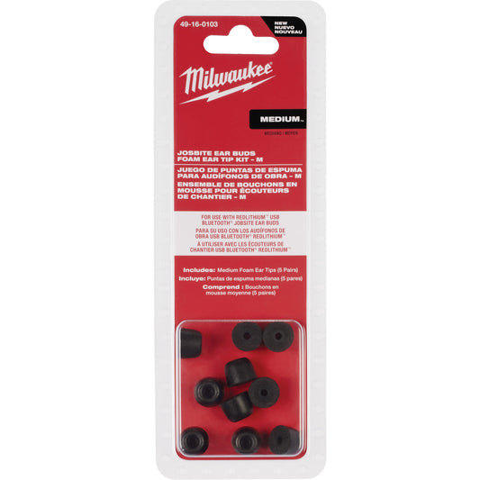 Milwaukee Medium Jobsite Ear Buds Ear Tip Kits