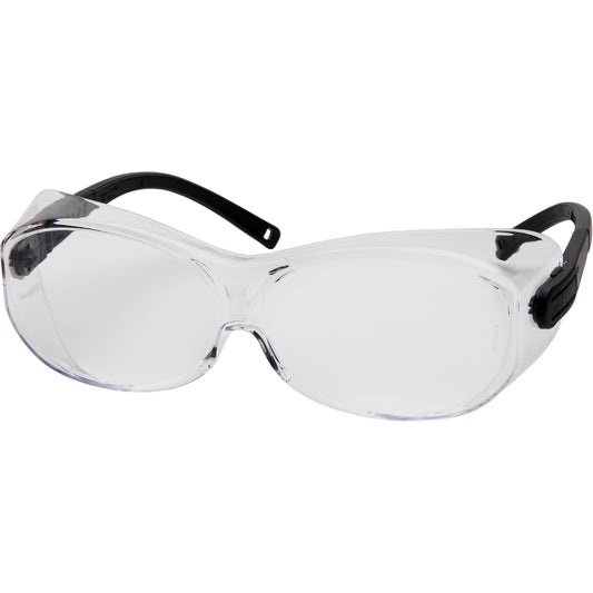 Pyramex OTS® XL Safety Glasses, Clear Lens, Anti-Scratch, ANSI Z87+/Meets/Exceeds CSA Z94.3