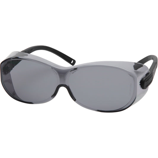 Pyramex OTS® XL Safety Glasses, Grey Lens, Anti-Scratch, ANSI Z87+/Meets/Exceeds CSA Z94.3
