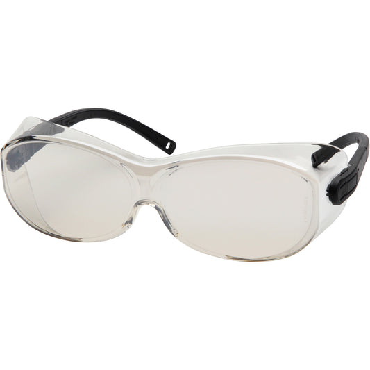 Pyramex OTS® XL Safety Glasses, Indoor/Outdoor Mirror Lens, Anti-Scratch, ANSI Z87+/Meets/Exceeds CSA Z94.3