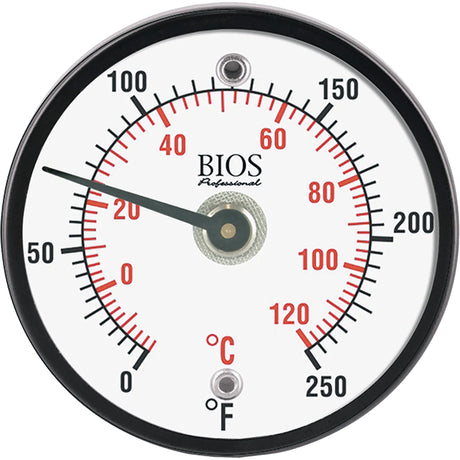 Magnetic Surface Thermometer, Non-Contact, Analogue, 0-250°F (-20-120°C)