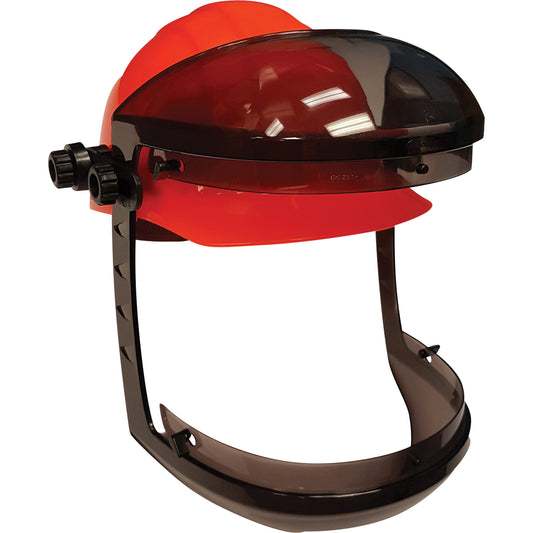 Dentec Facetec with Cap Attachment for Slotted Hard Hats, Ratchet Suspension