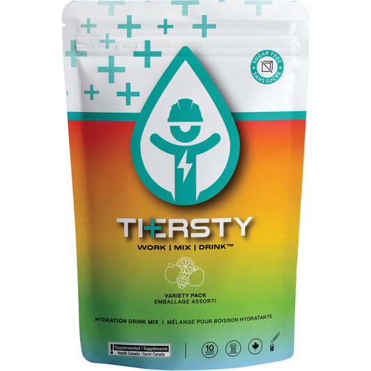 THERSTY HYDRATION Hydration Drink Mix, Single Serve, Mixed Flavours