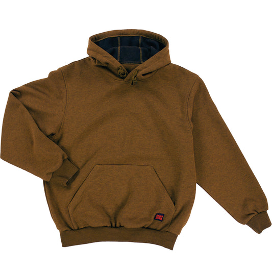 Tough Duck Water Repellent Fleece Pullover Hoodie, Men's, 5X-Large, Brown