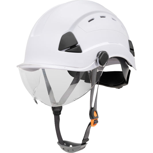 Honeywell Fibre Metal Safety Helmet, Non-Vented, Ratchet, White