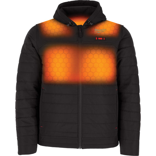 Milwaukee M12™ Heated Quietshell™ Jacket with Battery, Men's, Medium, Black
