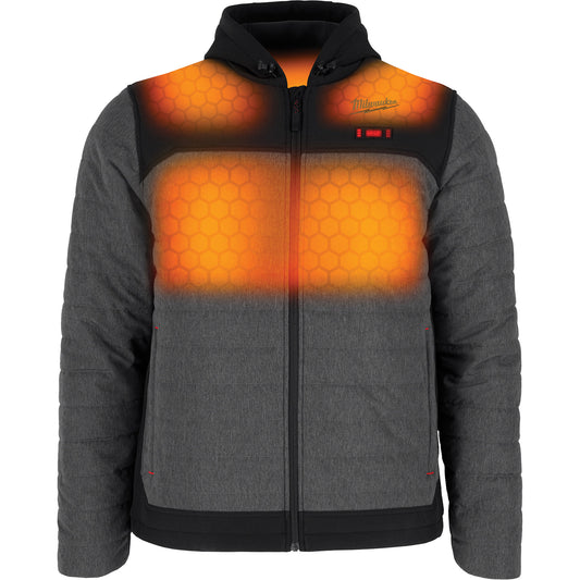 Milwaukee M12™ Heated Quietshell™ Jacket with Battery, Men's, X-Large, Grey