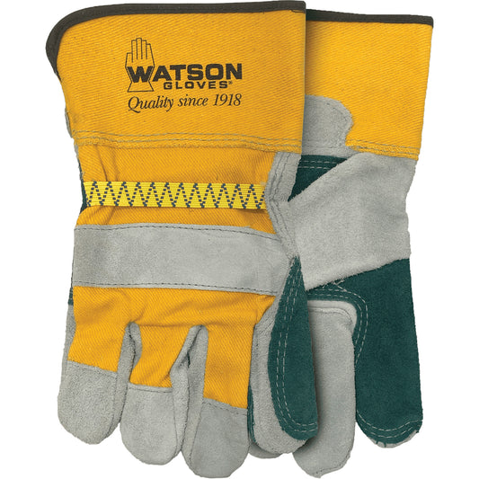 Watson Gloves Mad Dog Fitter's Gloves, One Size, Split Cowhide Palm
