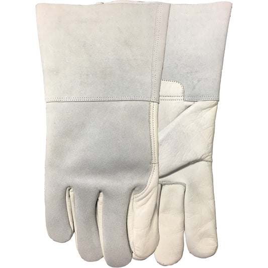 Watson Gloves 2757E Fabulous Fabricator Fitter's Gloves, Large, Grain Cowhide Palm, Cotton Fleece Inner Lining