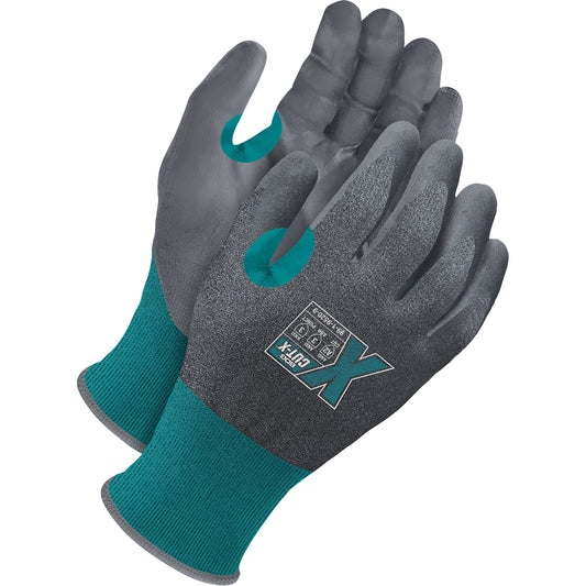 Bob Dale Gloves Cut-X Cut-Resistant Touchscreen Gloves, Size 11, 21 Gauge, Foam NBR Coated, Polyester/HPPE/Glass Fibre Shell, ASTM ANSI Level A2