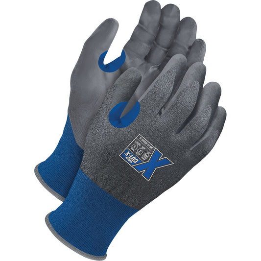 Bob Dale Gloves Cut-X Cut-Resistant Touchscreen Gloves, Size 10, 21 Gauge, Foam NBR Coated, Polyester/Stainless Steel/HPPE Shell, ASTM ANSI Level A9
