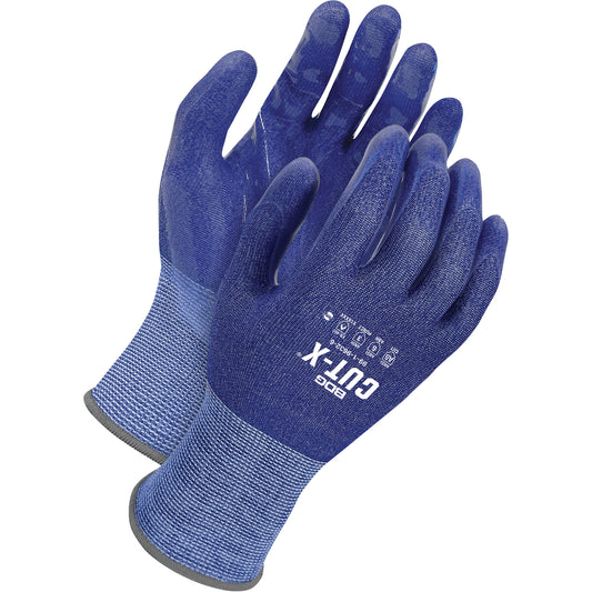Bob Dale Gloves Cut-X Cut-Resistant Gloves, Size 11, 18 Gauge, Silicone Coated, HPPE Shell, ASTM ANSI Level A9