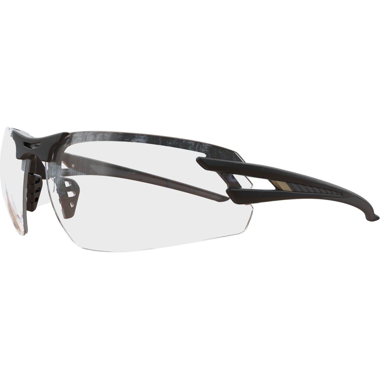 Edge Safety Eyewear Salita Safety Glasses, Clear Lens, Polarized/Vapour Barrier, ANSI Z87+/Meets/Exceeds CSA Z94.3