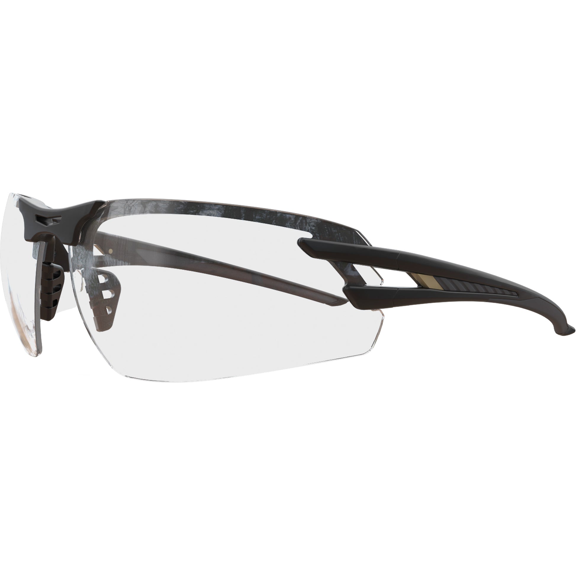 Edge Safety Eyewear Salita Safety Glasses, Clear Lens, Polarized/Vapour Barrier, ANSI Z87+/Meets/Exceeds CSA Z94.3