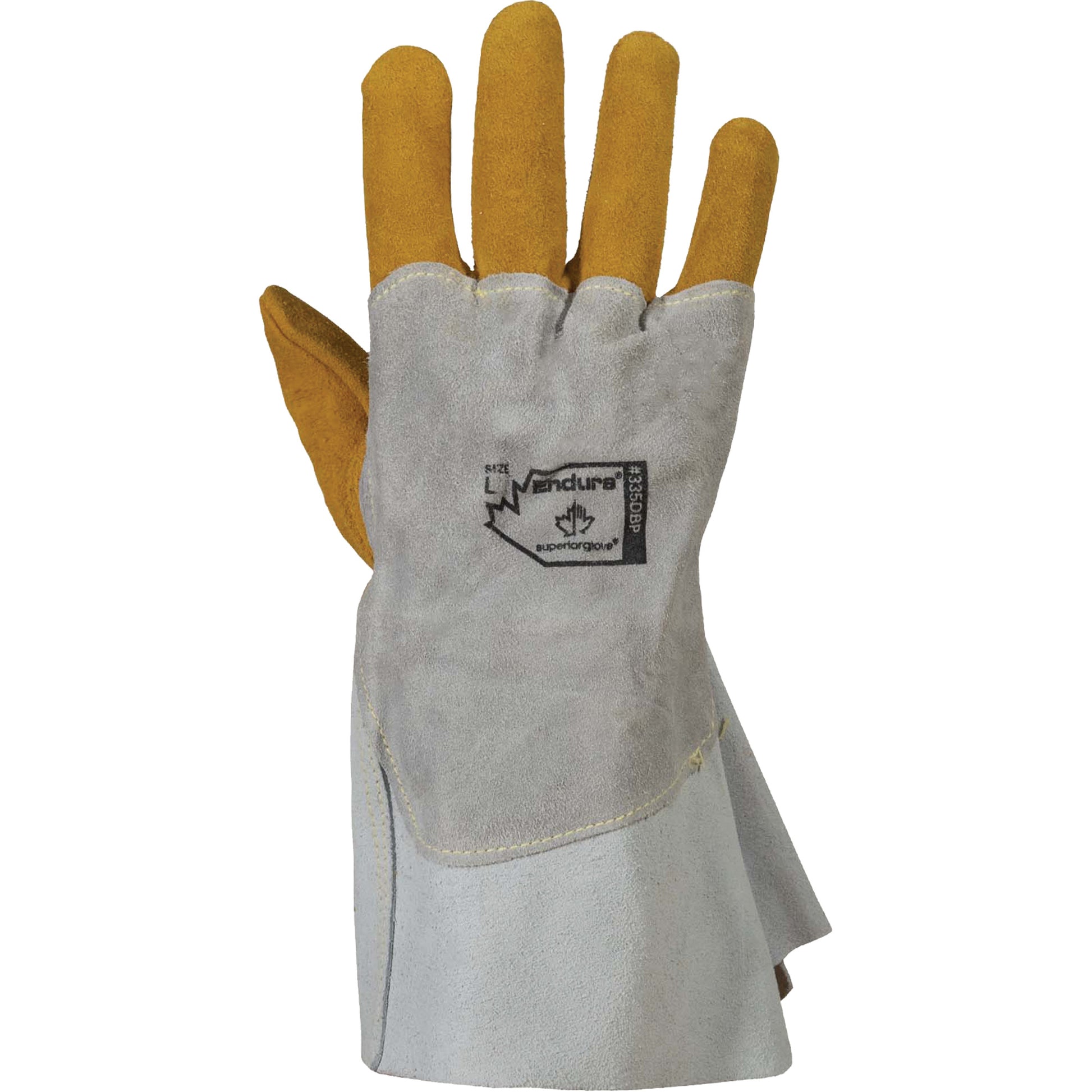 Superior Glove Works Ltd. Endura® 335DBP Welding Gloves, Split Cowhide/Split Elkhide, Size X-Large