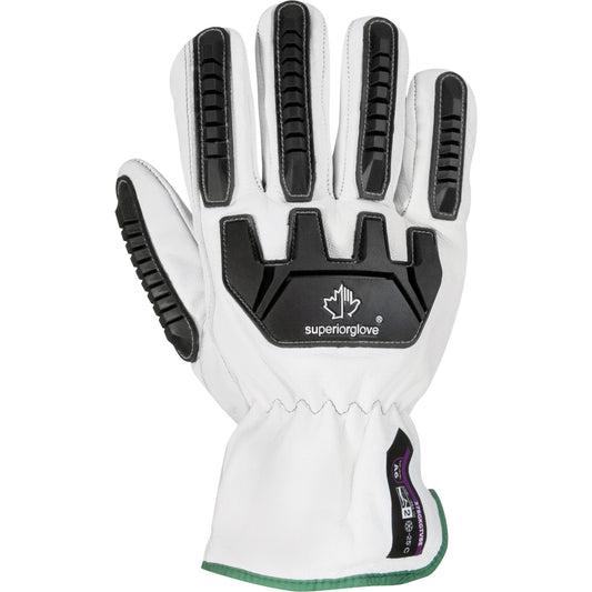 Superior Glove Works Ltd. Endura® 378GKGTVBE Vibration-Dampening Driver's Winter Gloves, Size 2X-Large, Goatskin/TenActiv™ Shell, ASTM ANSI Level A6