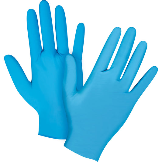 Zenith Safety Products Vending Pack Disposable Gloves, 2X-Large, Nitrile, 4.5-mil, Powder-Free, Blue, Class 2