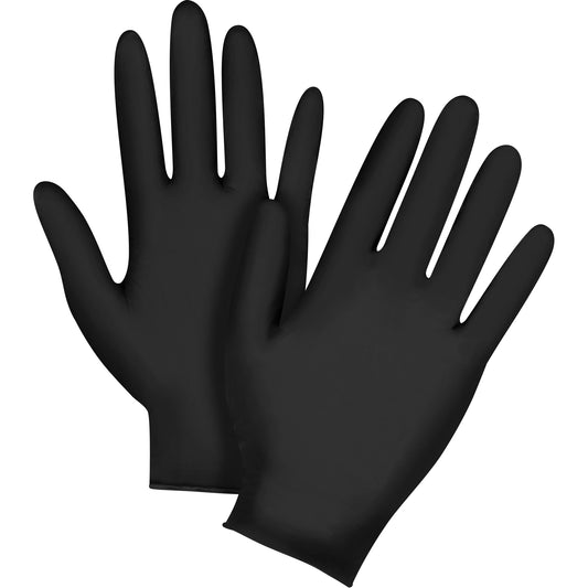 Zenith Safety Products Vending Pack Disposable Gloves, X-Large, Nitrile, 5-mil, Powder-Free, Black, Class 2