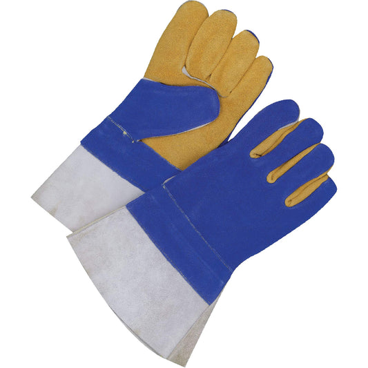 Bob Dale Gloves Lined Welder's Gloves with 5" Cuff, Split Cowhide, Size 2X-Large