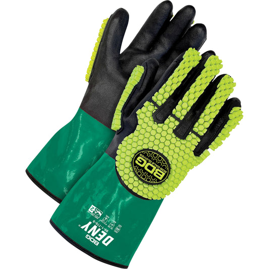 Bob Dale Gloves Cut-Resistant Gloves, Size 9, Nitrile Coated, PVC Shell, ASTM ANSI Level A6