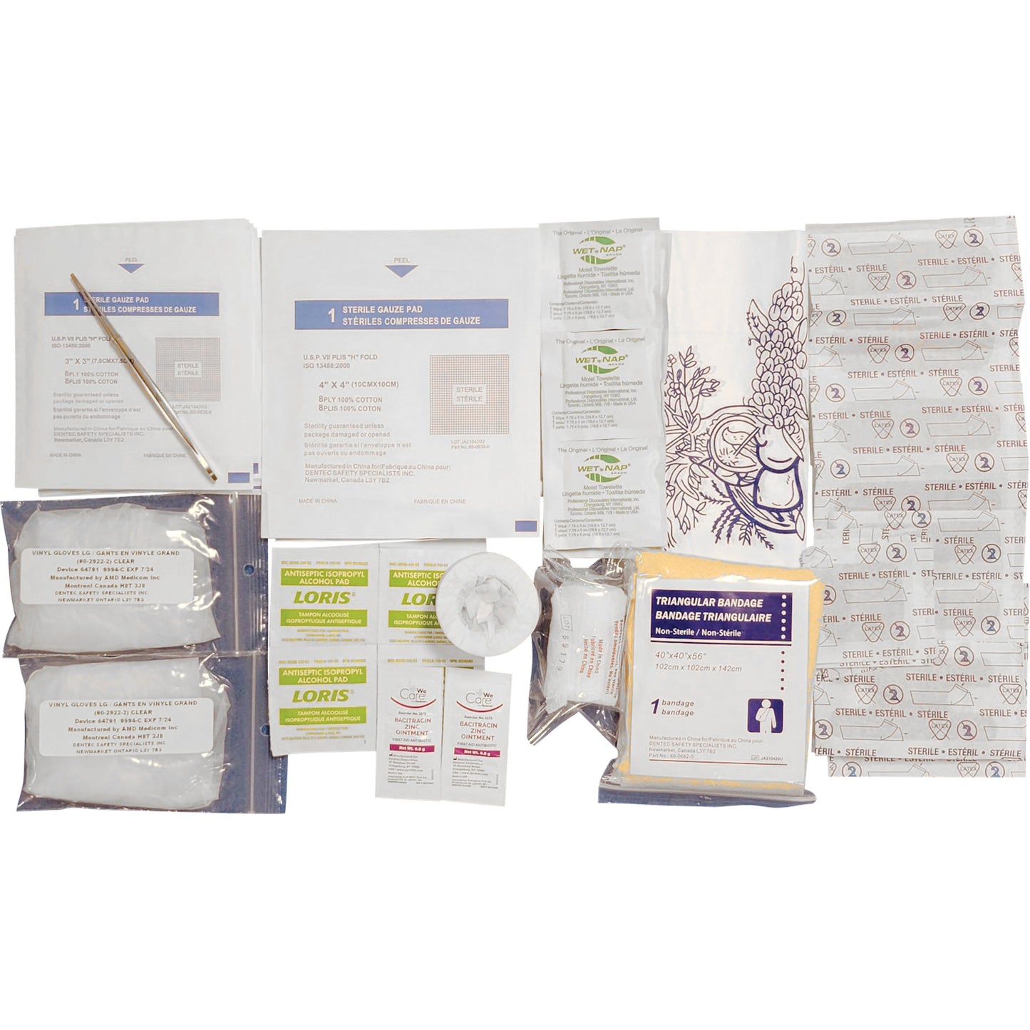 Dentec Shield™ First Aid Kit Refill, Meets CSA Z1220-17 Type 1 Personal, Personal (1 Worker)