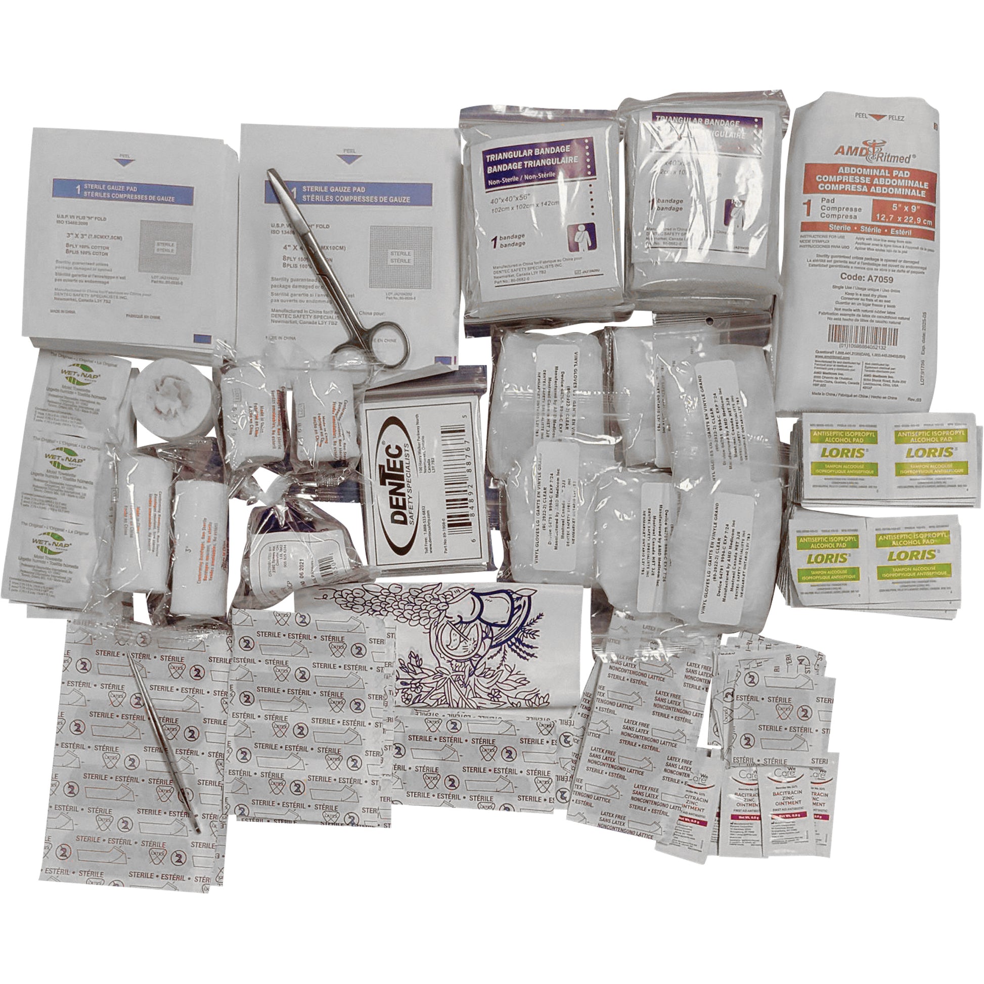 Dentec Shield™ Basic First Aid Kit Refill, Meets CSA Z1220-17 Type 2 Low-Risk Environment, Medium (26-50 Workers)