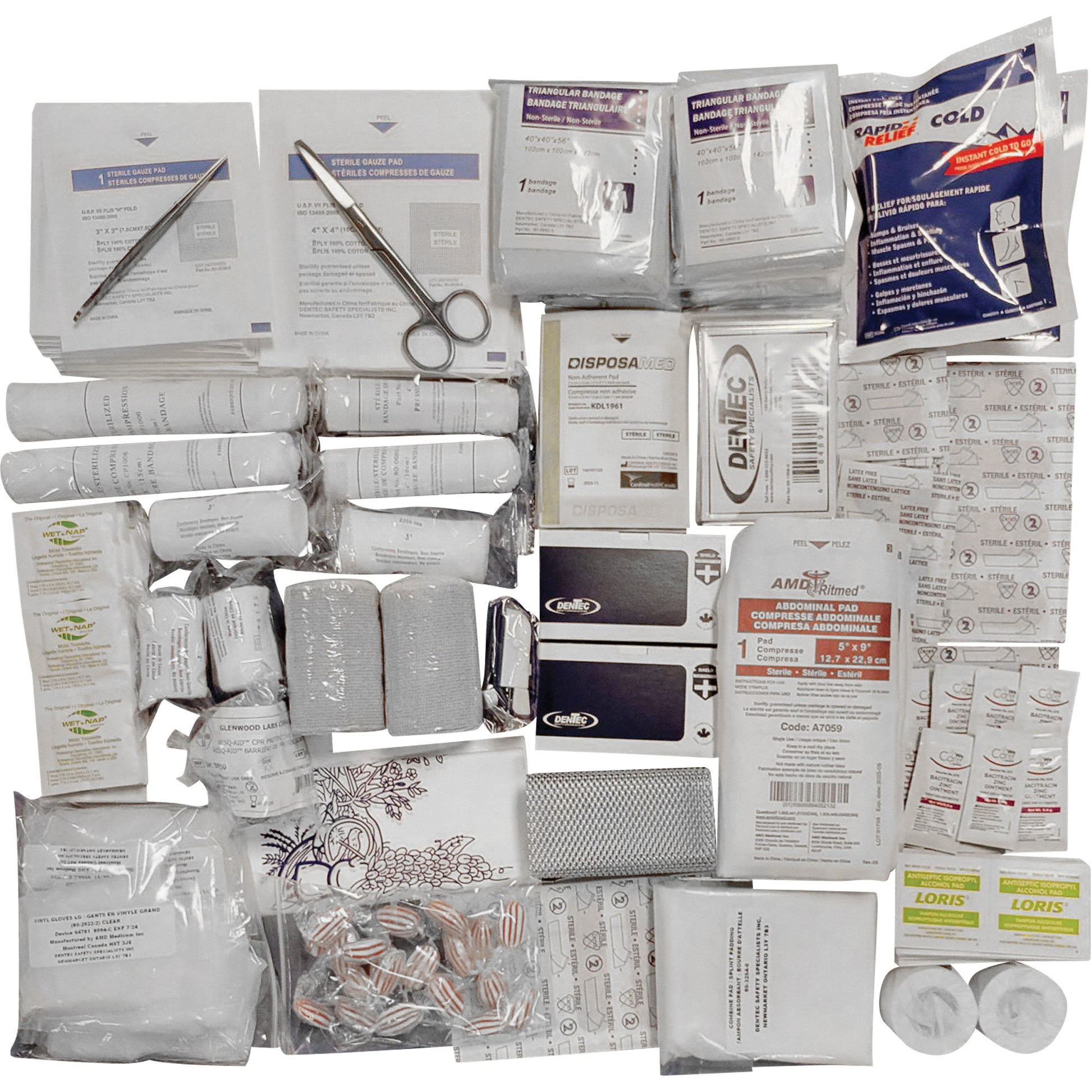 Dentec Shield™ Intermediate First Aid Kit Refill, Meets CSA Z1220-17 Type 3 High-Risk Environment, Medium (26-50 Workers)