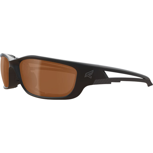 Edge Safety Eyewear Kazbek XL Safety Glasses with Gasket, Copper Lens, Anti-Scratch/Polarized, ANSI Z87+/MCEPS GL-PD 10-12/Meets/Exceeds CSA Z94.3