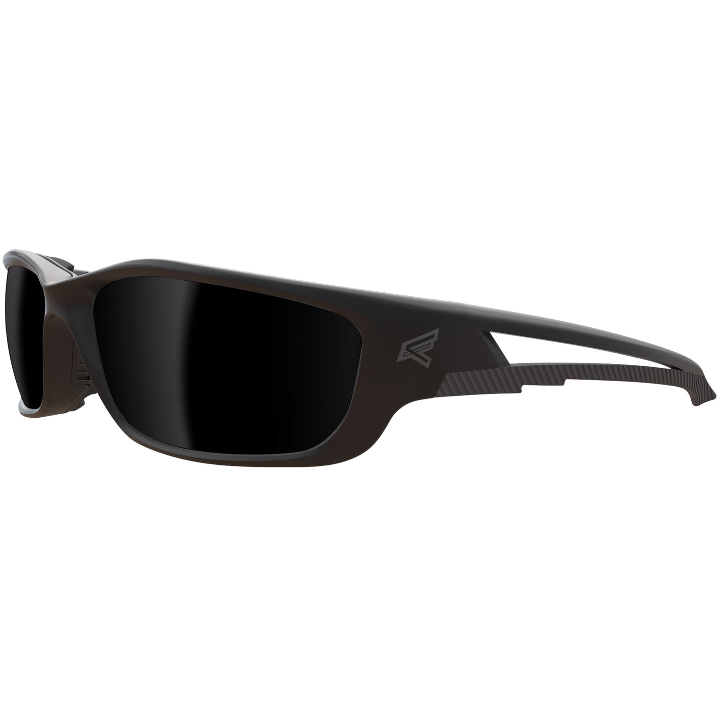 Edge Safety Eyewear Kazbek XL Safety Glasses, Smoke Lens, Anti-Scratch/Vapour Barrier, ANSI Z87+/MCEPS GL-PD 10-12/Meets/Exceeds CSA Z94.3