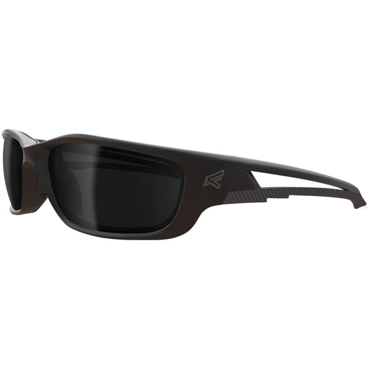 Edge Safety Eyewear Kazbek XL Safety Glasses, Smoke Lens, Anti-Scratch/Polarized, ANSI Z87+/MCEPS GL-PD 10-12/Meets/Exceeds CSA Z94.3