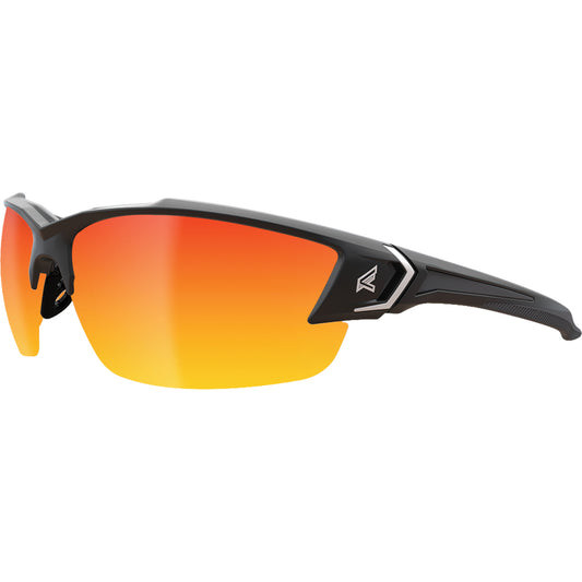 Edge Safety Eyewear Khor G2 Safety Glasses, Red/Mirror Lens, Anti-Scratch, ANSI Z87+/MCEPS GL-PD 10-12/Meets/Exceeds CSA Z94.3