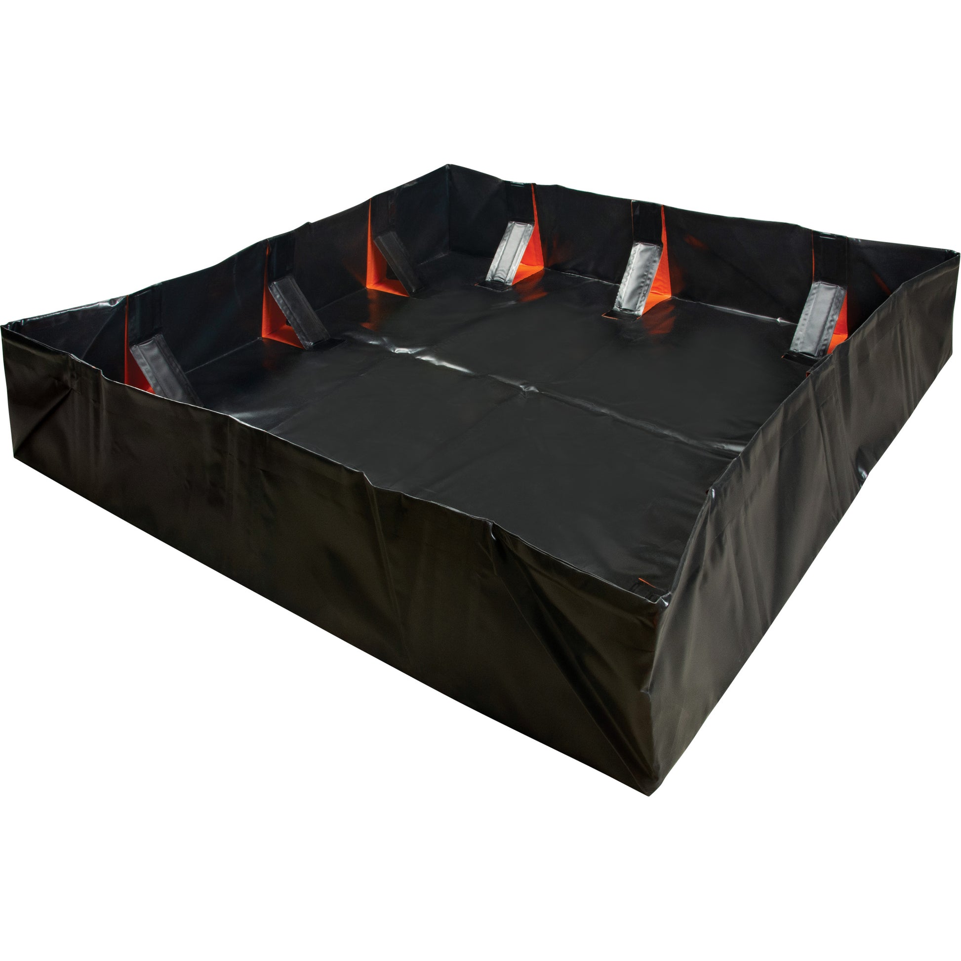 Zenith Safety Products IBX Wall Pop-Up Berm, 4488 US gal. Capacity, 12' W x 50' L x 12" H, Snap-Up Bracket