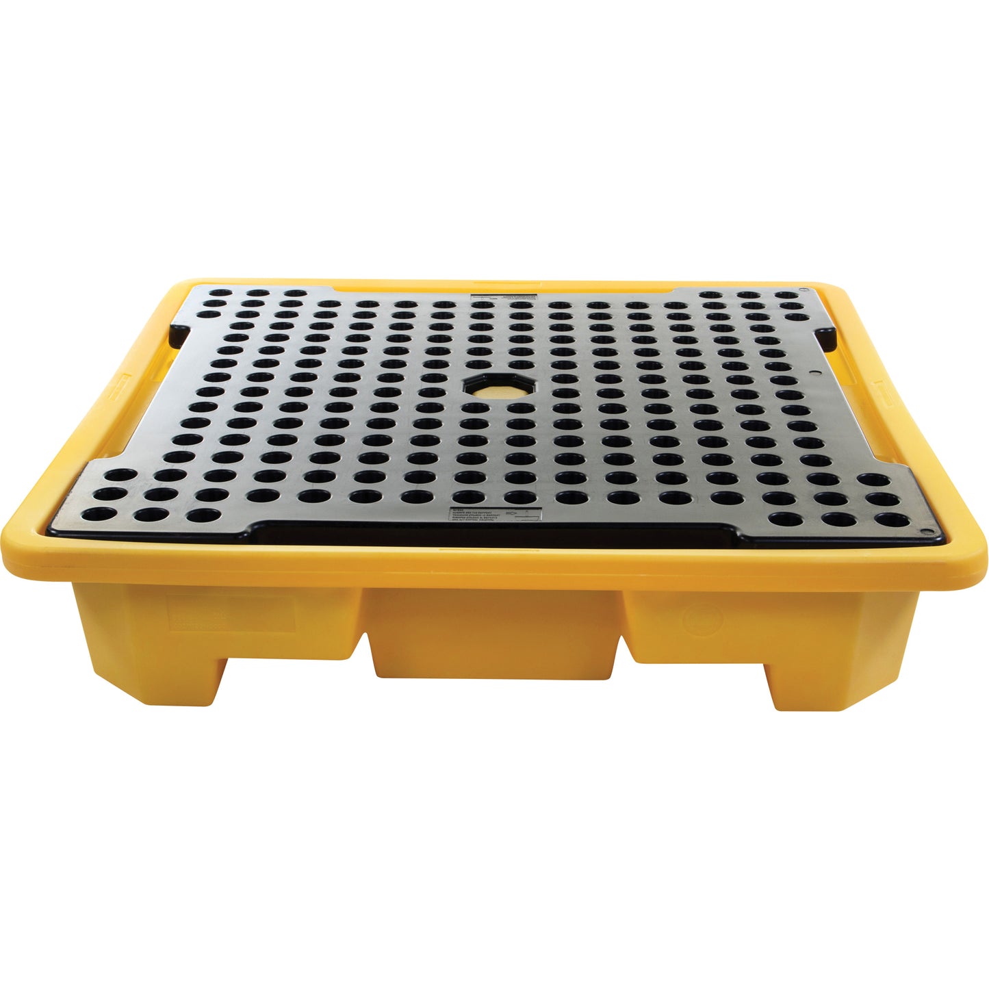 Zenith Safety Products 4-Drum Spill Pallet, 66 US gal. Spill Capacity, 57.5" x 57.5" x 12"