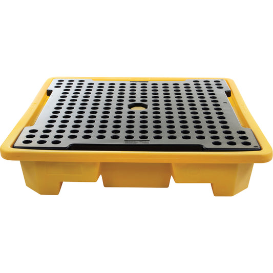 Zenith Safety Products 4-Drum Spill Pallet, 66 US gal. Spill Capacity, 57.5" x 57.5" x 12"