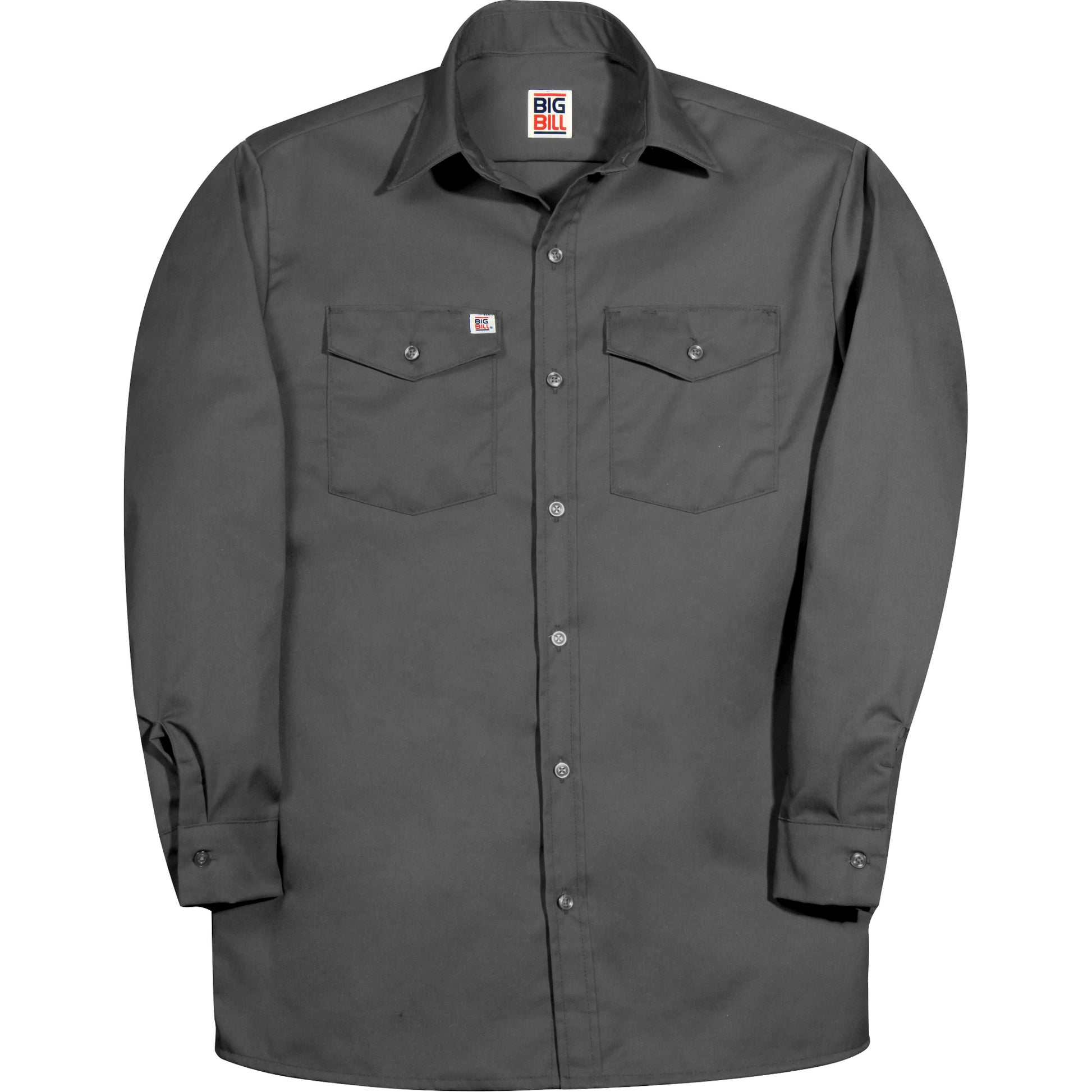 Big Bill Premium Long-Sleeve Work Shirt, Men's, 2X-Large, Charcoal