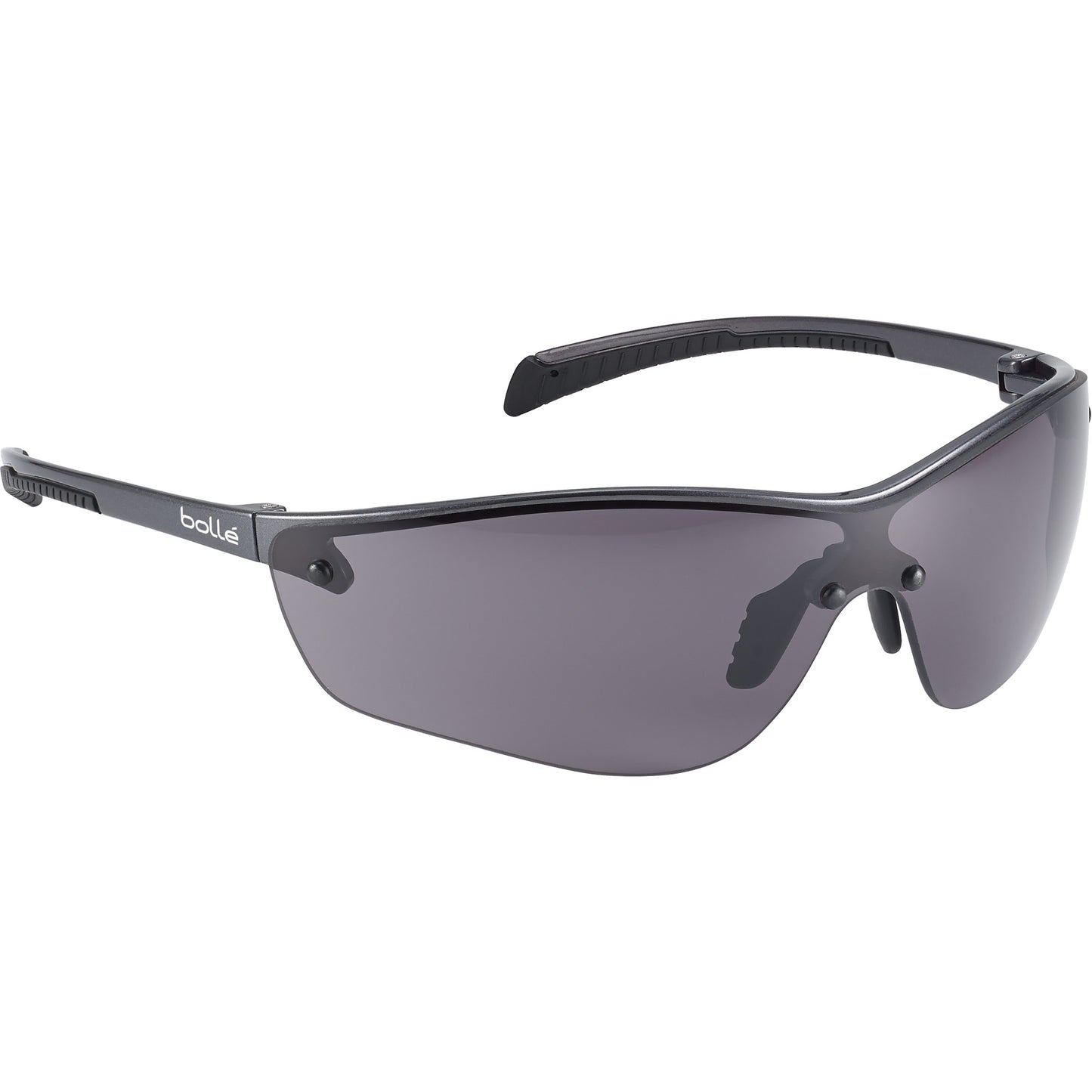 Bollé Safety SILIUM+ Safety Glasses, Smoke Lens, Anti-Fog/Anti-Scratch