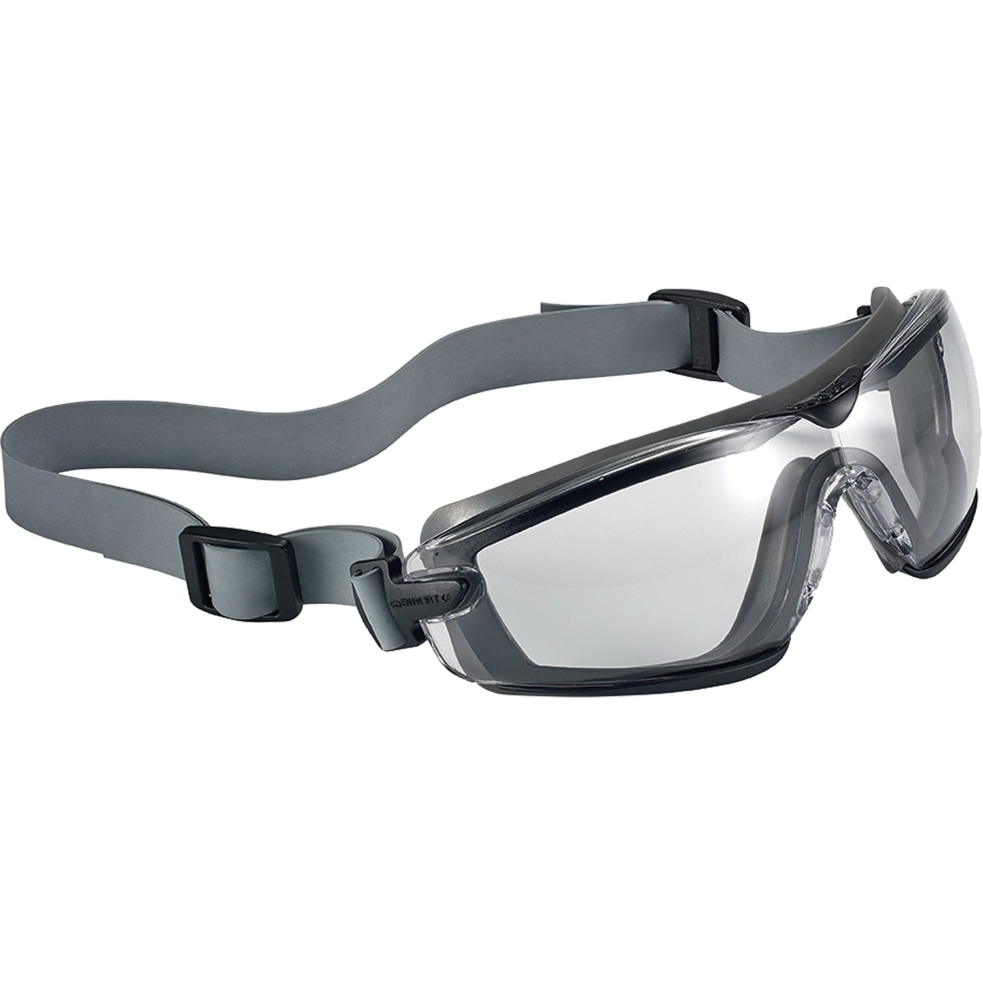 Bollé Safety Cobra TPR Compact Safety Goggles, Clear Lens, Anti-Fog/Anti-Scratch, Closed Vent