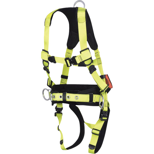 Peakworks FBH-70110B PeakPro Plus Series Safety Harness with Trauma Strap, CSA Certified, Class AP, Medium