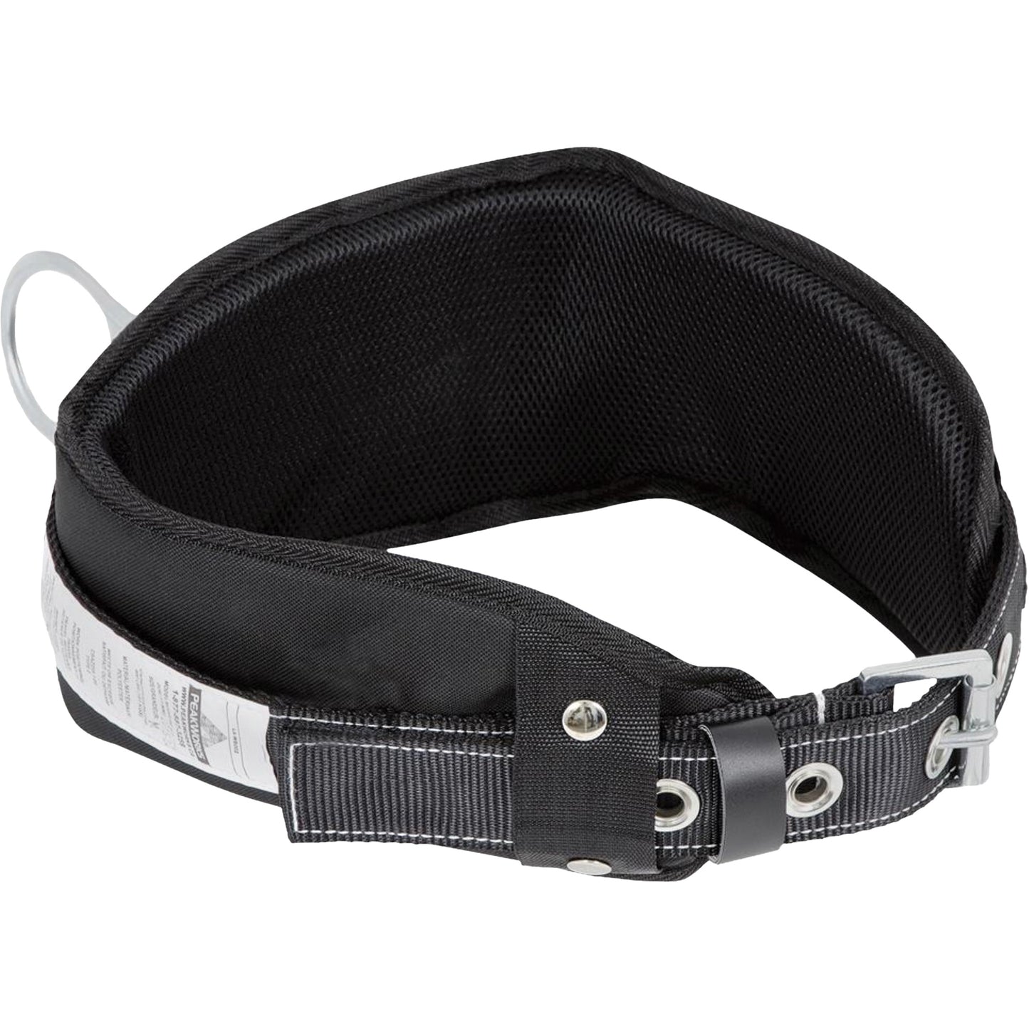 Peakworks WB-6010-M Safety Restraint 1 D-Ring Belt with Padded Lumbar Support - Medium