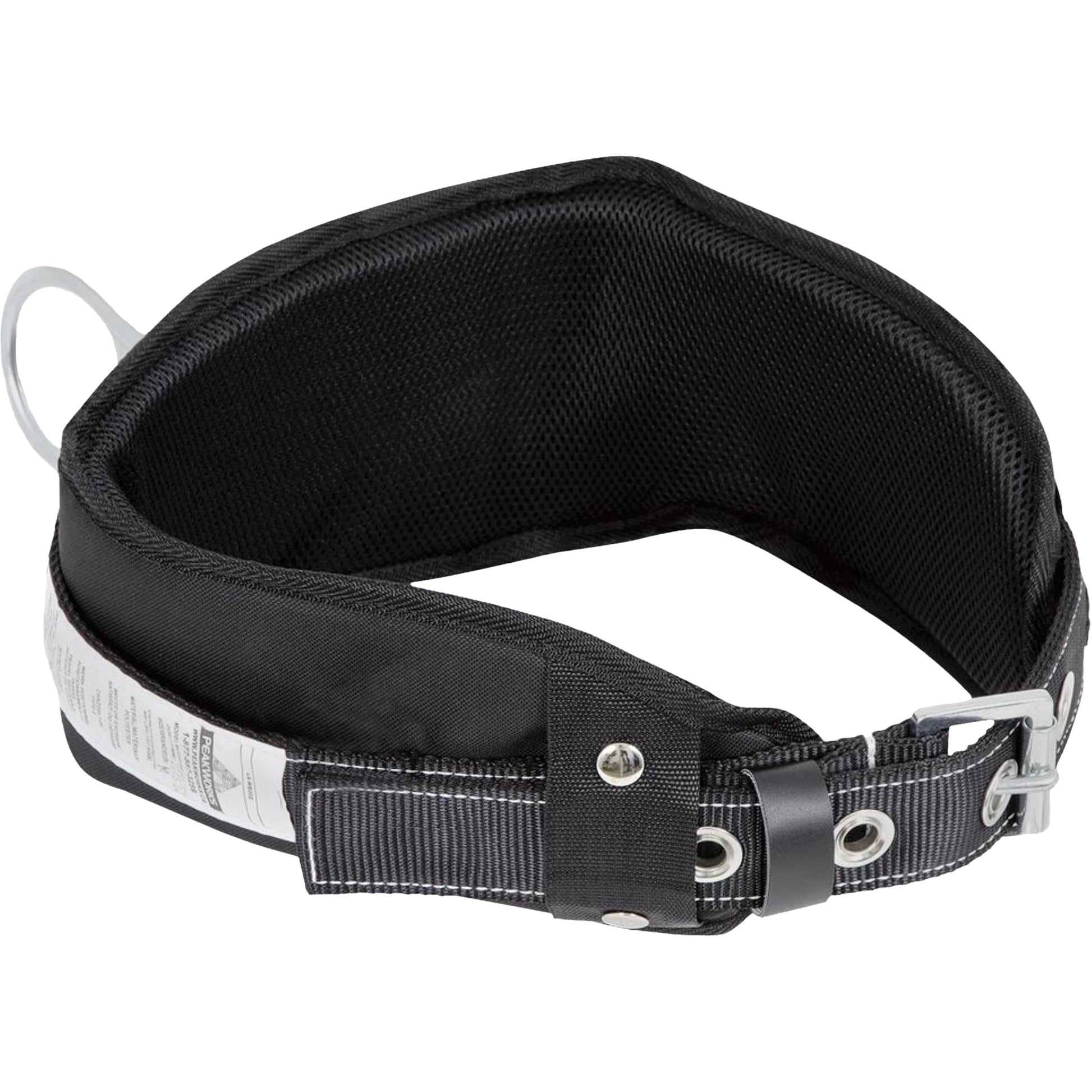 Peakworks WB-6010-M Safety Restraint 1 D-Ring Belt with Padded Lumbar Support - Medium
