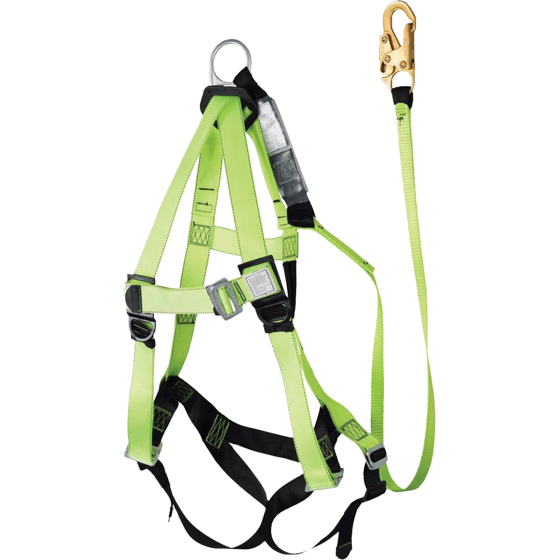Peakworks FBH-10000A6440-4 4' Class A Harness & Lanyard with 350 lbs. Capacity, Harness/Lanyard Combo