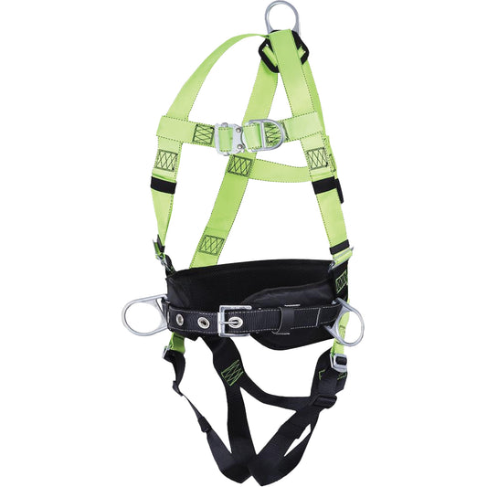 Peakworks FBH10000L1020-M  Contractor Series Safety Harness with Positioning Belt, CSA Certified, Class ALP, Medium