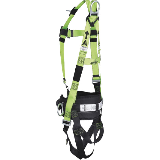 Peakworks FBH10000E1020-S  Contractor Series Safety Harness with Positioning Belt, CSA Certified, Class AEP, Small