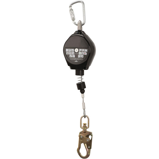 Peakworks SRL-73302-20LE Self-Retracting Lifeline, 20', Galvanized Steel, Swivel