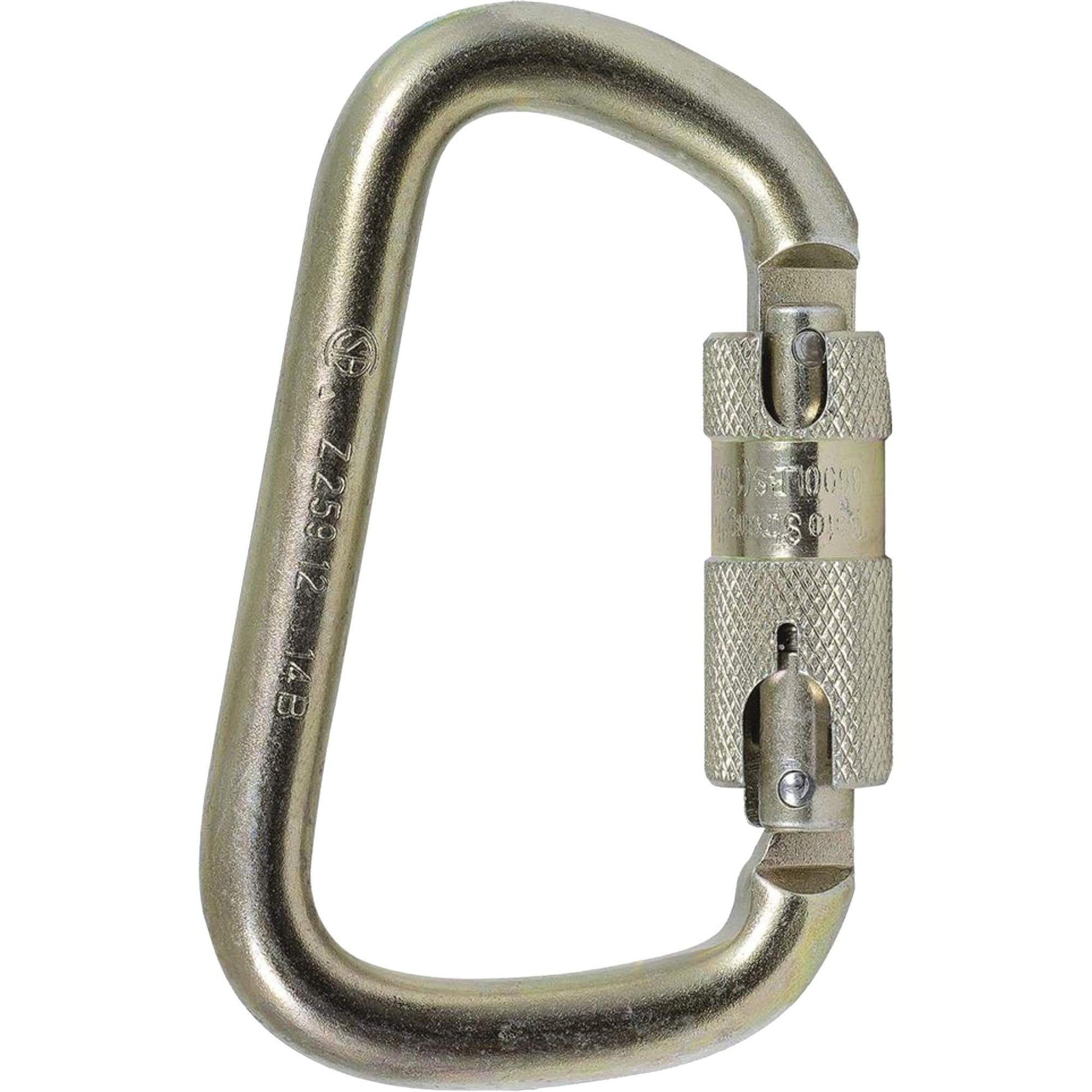 Peakworks CP-03015-1 Zinc Plated Carabiner with 1" Gate Opening, Steel