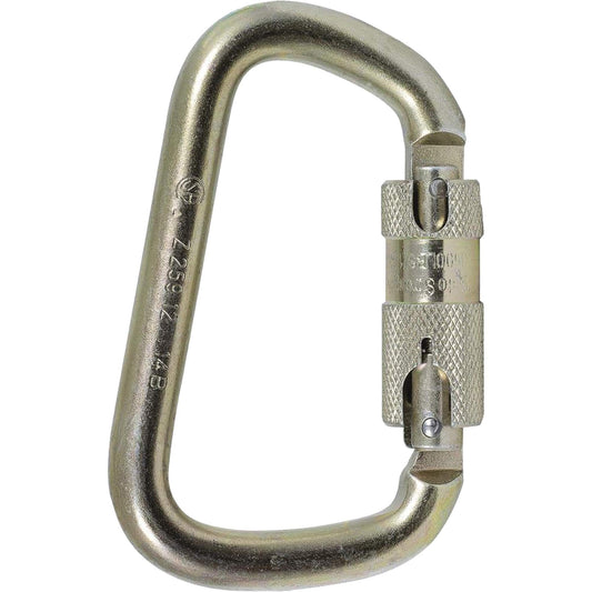 Peakworks CP-03015-1 Zinc Plated Carabiner with 1" Gate Opening, Steel