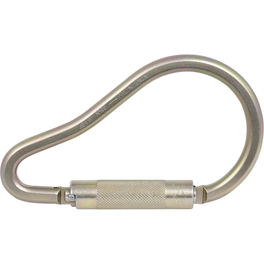 Peakworks CP-04011-1 Zinc Plated Carabiner with 2" Gate Opening, Steel