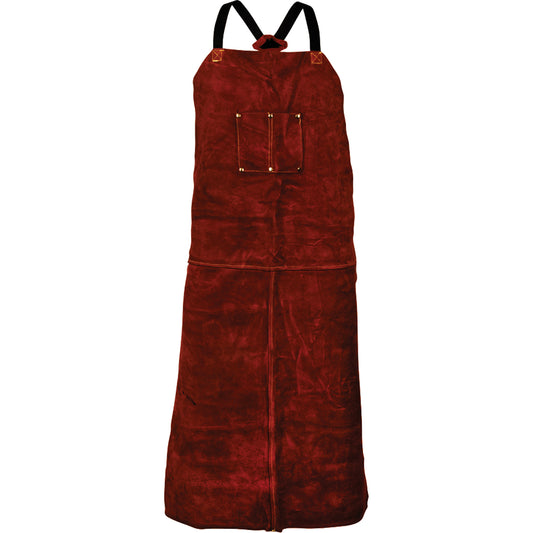  Tillman® 3842 Cowhide Apron, Bib, 42" L, Brown