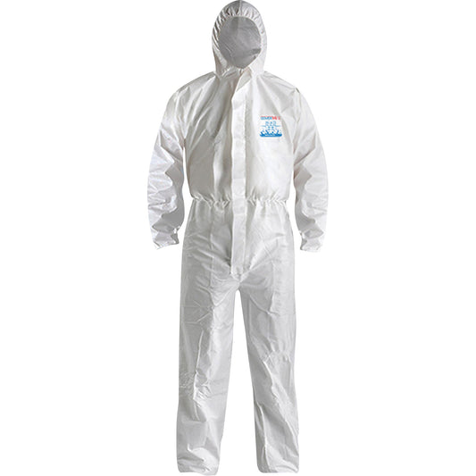 Ronco CoverMe™ XP1800  Type 5/6 Coveralls with Hood, Medium, White, Microporous